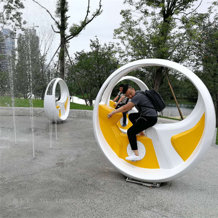 自行車互動噴泉